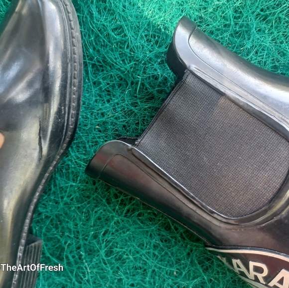 Donna Karan Black DKNY Marsha Rain Boots sz 7 - Picture 14 of 16